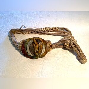 Ceramic & Silk Cord Wearable Art Belt
